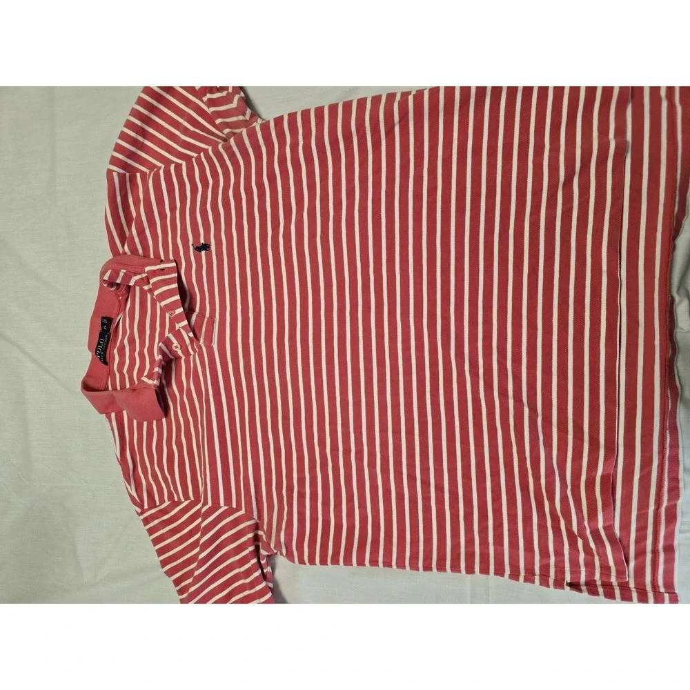 Polo Ralph Lauren Polo Shirt Mens XL Striped Classic Pony Casual Rugby Preppy